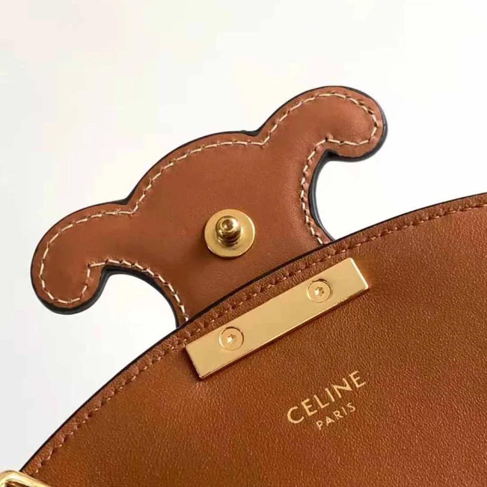 Celine Besace Cuir Triomphe in Triomphe Canvas and Calfskin for Women Celine Besace Cuir Triomphe in Triomphe Canvas and Calfskin for Women