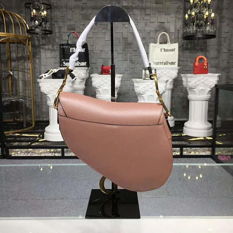 Dior Saddle Bag in Pink Calfskin for Women Dior Saddle Bag in Pink Calfskin for Women