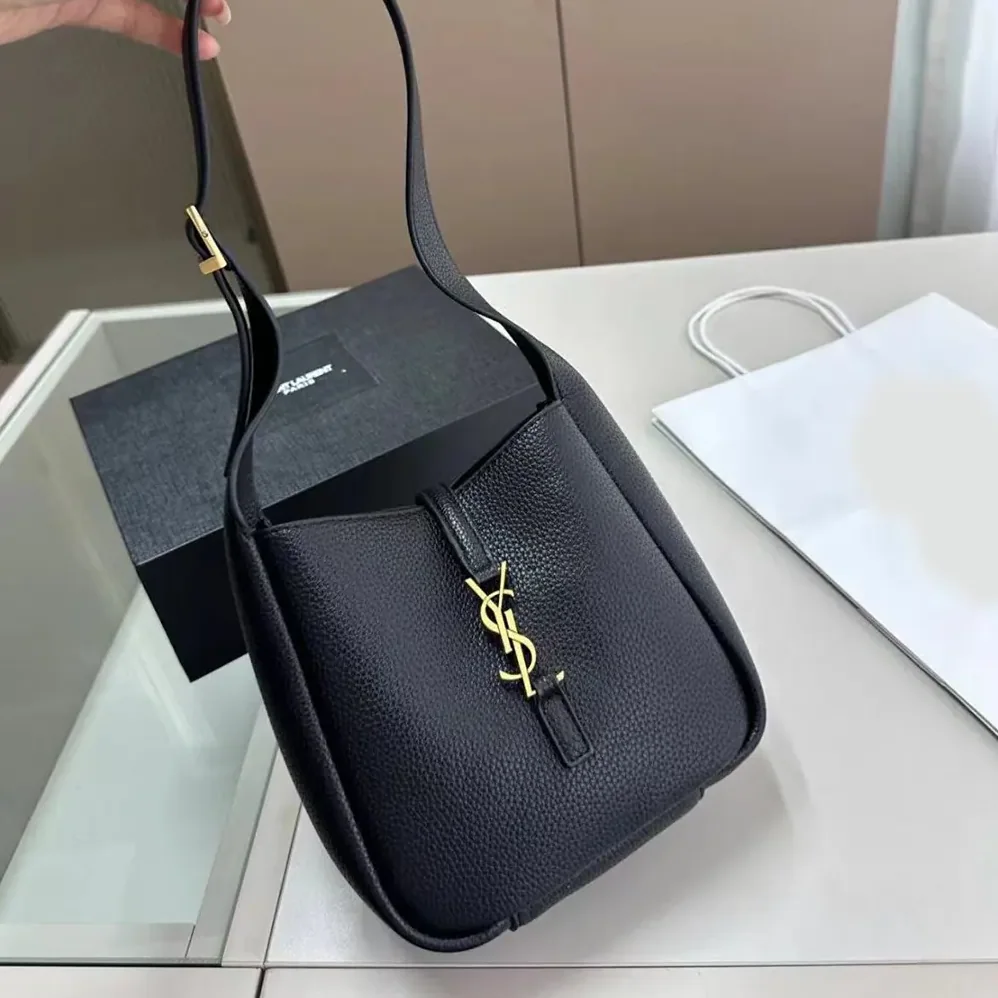 Saint Laurent YSL Le 5 à 7 Supple Baby in Grained Leather for Women Saint Laurent YSL Le 5 à 7 Supple Baby in Grained Leather for Women
