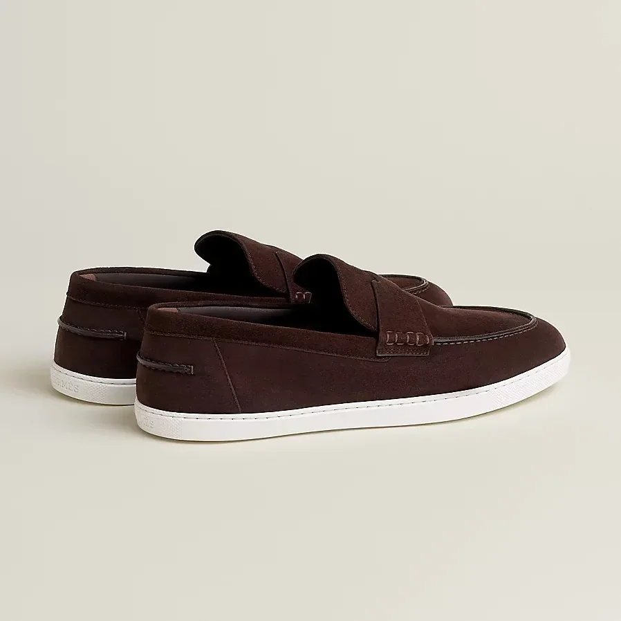 Hermes Job Loafers Marron Ebene Hermes Job Loafers Marron Ebene