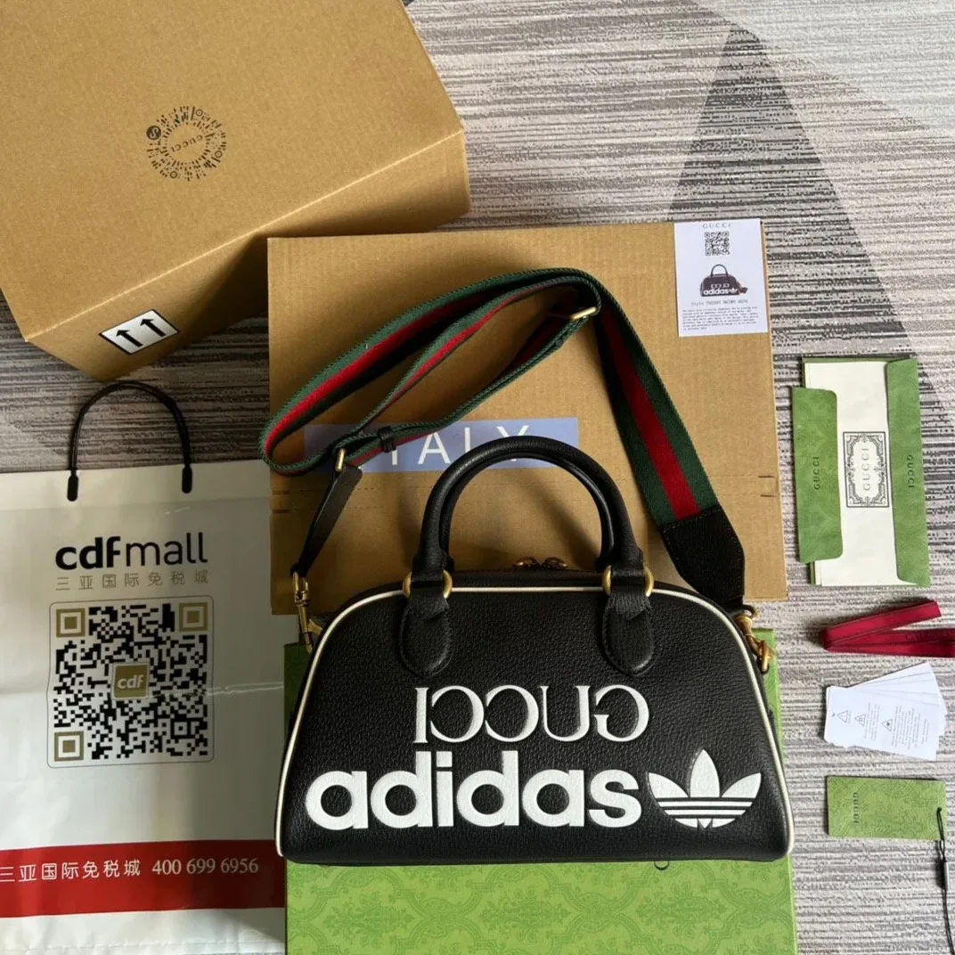 Gucci x Adidas Mini Duffle Bag Black Gucci x Adidas Mini Duffle Bag Black