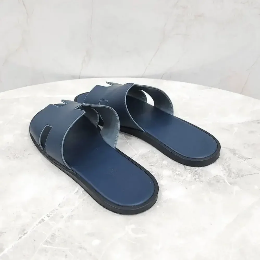 Hermes Izmir Sandal for Unisex in Navy