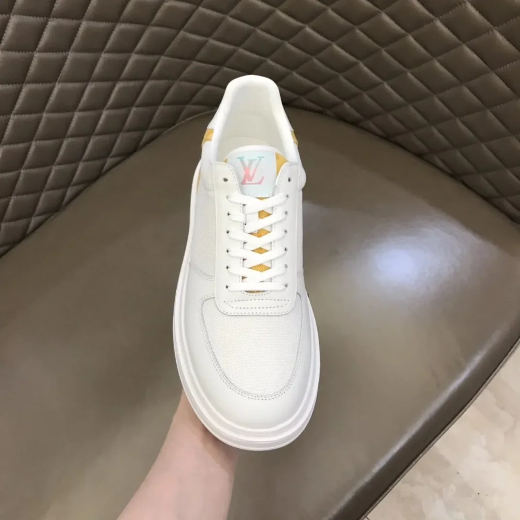 Louis Vuitton Rivoli Sneaker Monogram Metallic Canvas White in Yellow Louis Vuitton Rivoli Sneaker Monogram Metallic Canvas White in Yellow