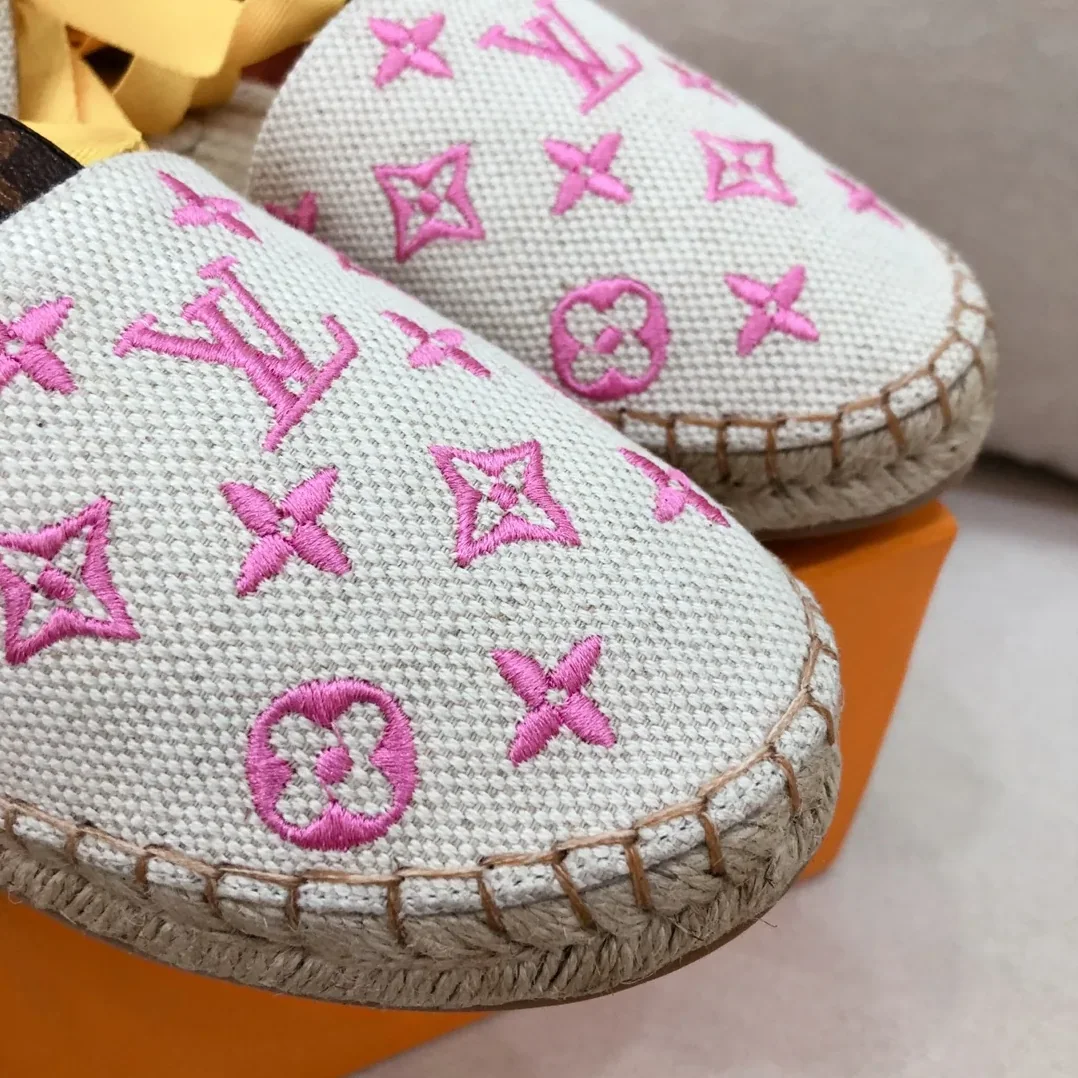 Louis Vuitton Starboard Flat Espadrille Pink for Women Louis Vuitton Starboard Flat Espadrille Pink for Women