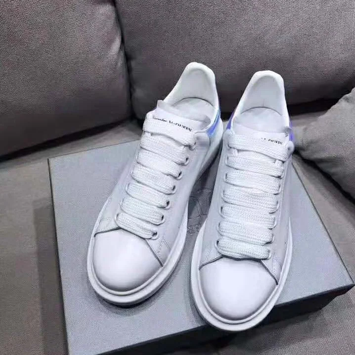 Alexander Mcqueen Shoes Oversized Sneaker White Smooth Calf Leather Lace-Up for Men Alexander Mcqueen Shoes Oversized Sneaker White Smooth Calf Leather Lace-Up for Men
