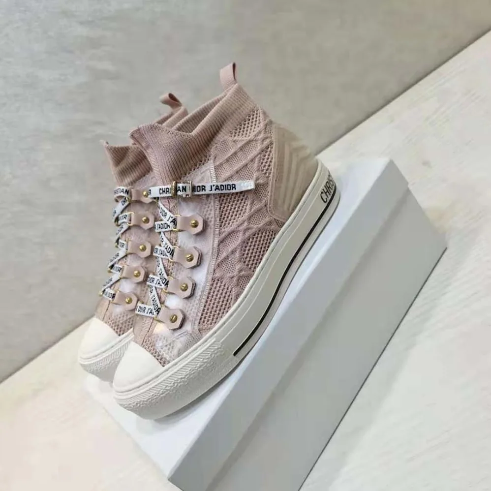 Dior Walk'n'dior Sneaker Pink Cannage Technical Mesh for Women