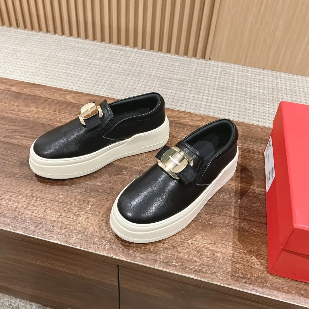 Ferragamo New Vara Plate Slip On Sneakers Black Ferragamo New Vara Plate Slip On Sneakers Black