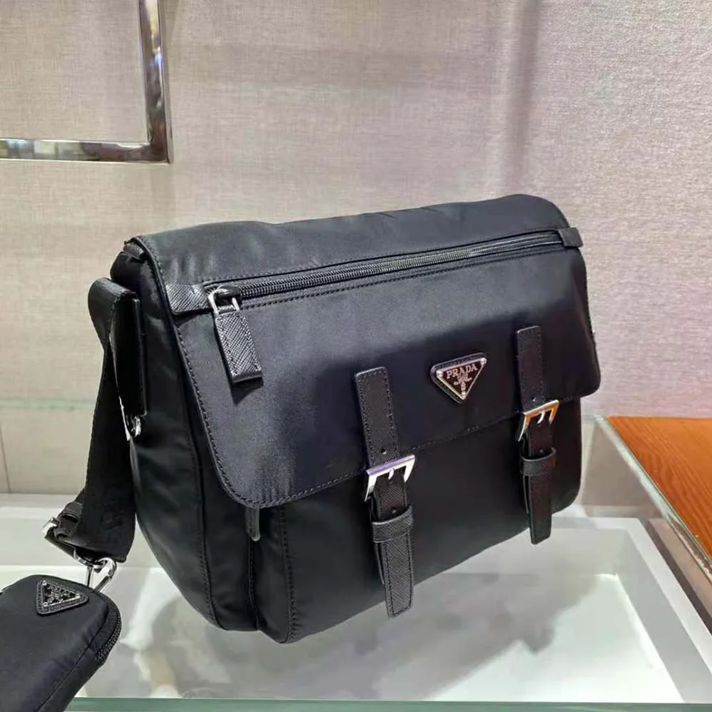 Prada Re-Nylon Shoulder Bag for Women in Black