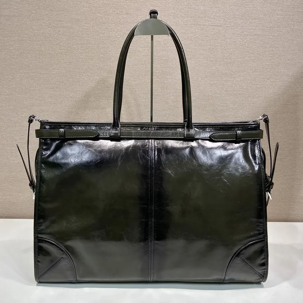 Prada Bonnie Leather Tote Bag for Unisex