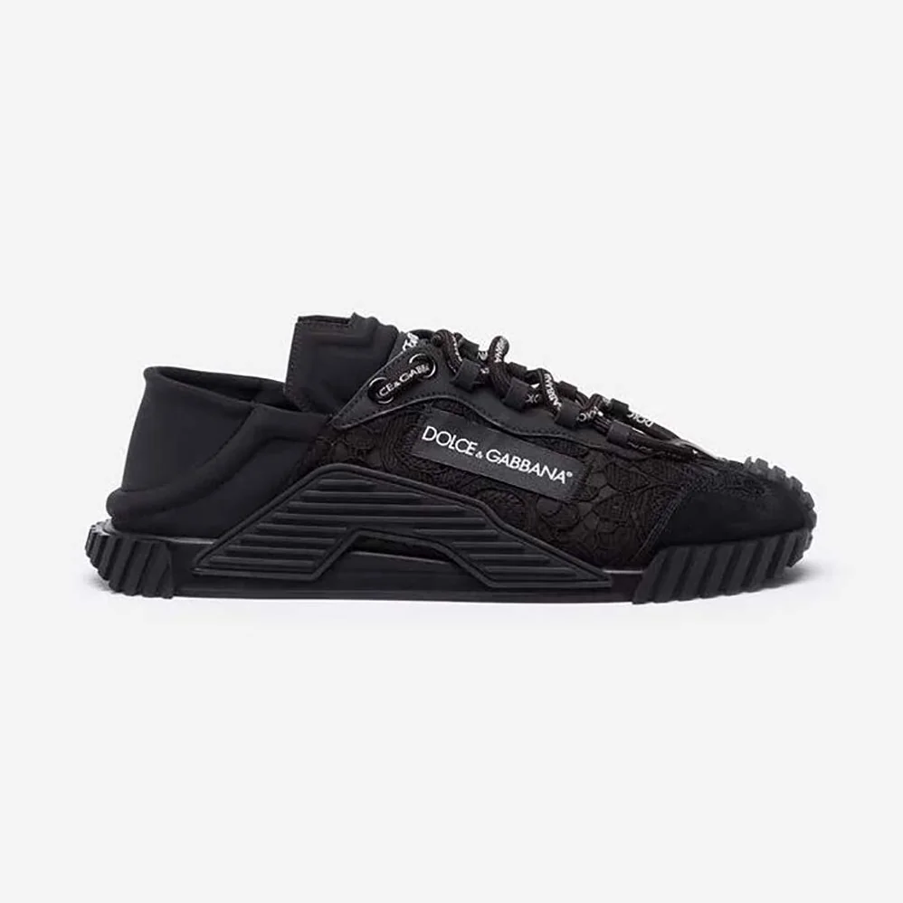 Dolce Gabbana D&G Ns1 Slip on Sneakers in Mixed Materials for Women Dolce Gabbana D&G Ns1 Slip on Sneakers in Mixed Materials for Women