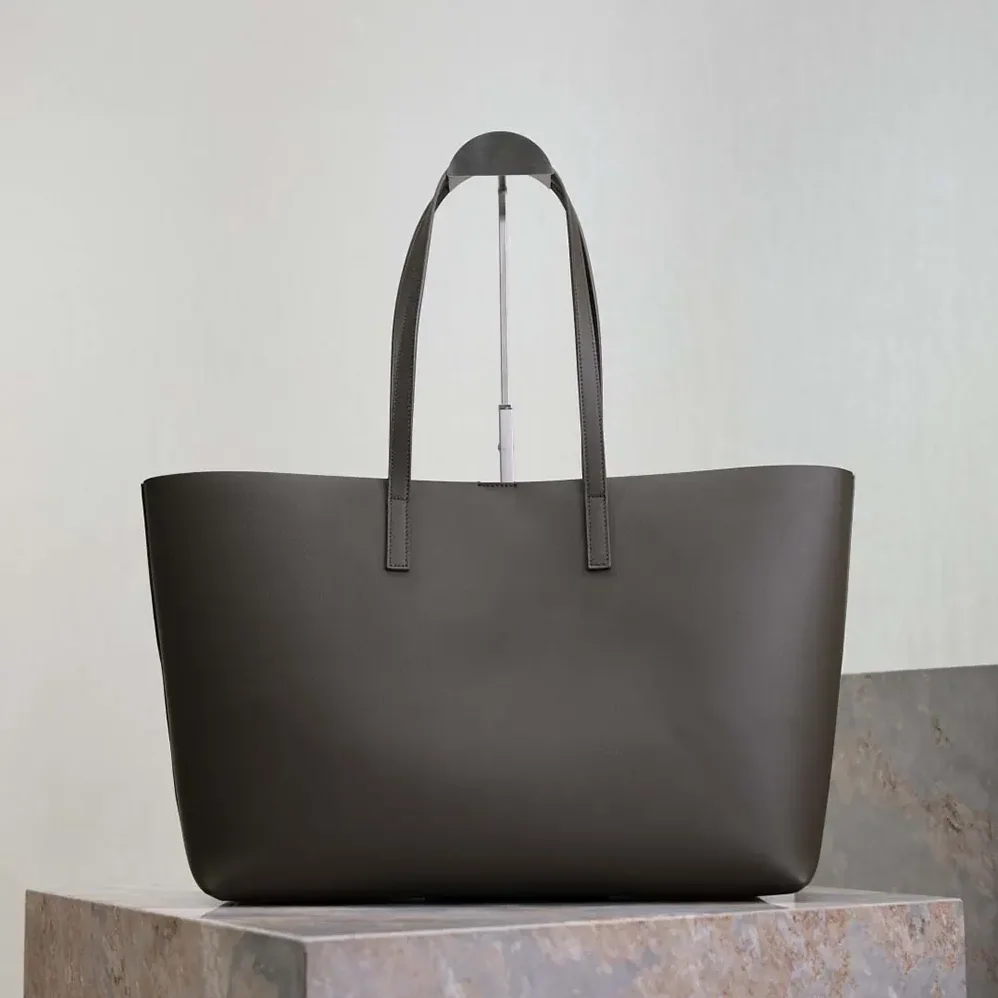 Saint Laurent YSL Shopping Saint Laurent in Leather for Women in Gray Saint Laurent YSL Shopping Saint Laurent in Leather for Women in Gray
