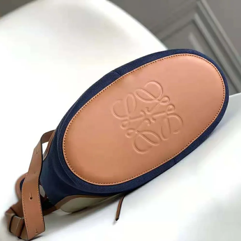 Loewe Hobo Bag in Canvas and Calfskin for Women Loewe Hobo Bag in Canvas and Calfskin for Women