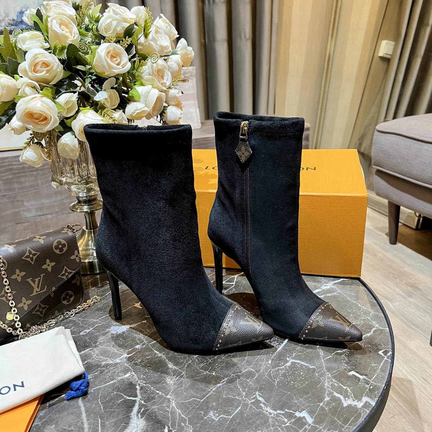 Louis Vuitton Cherie Ankle Boots Black for Women Louis Vuitton Cherie Ankle Boots Black for Women