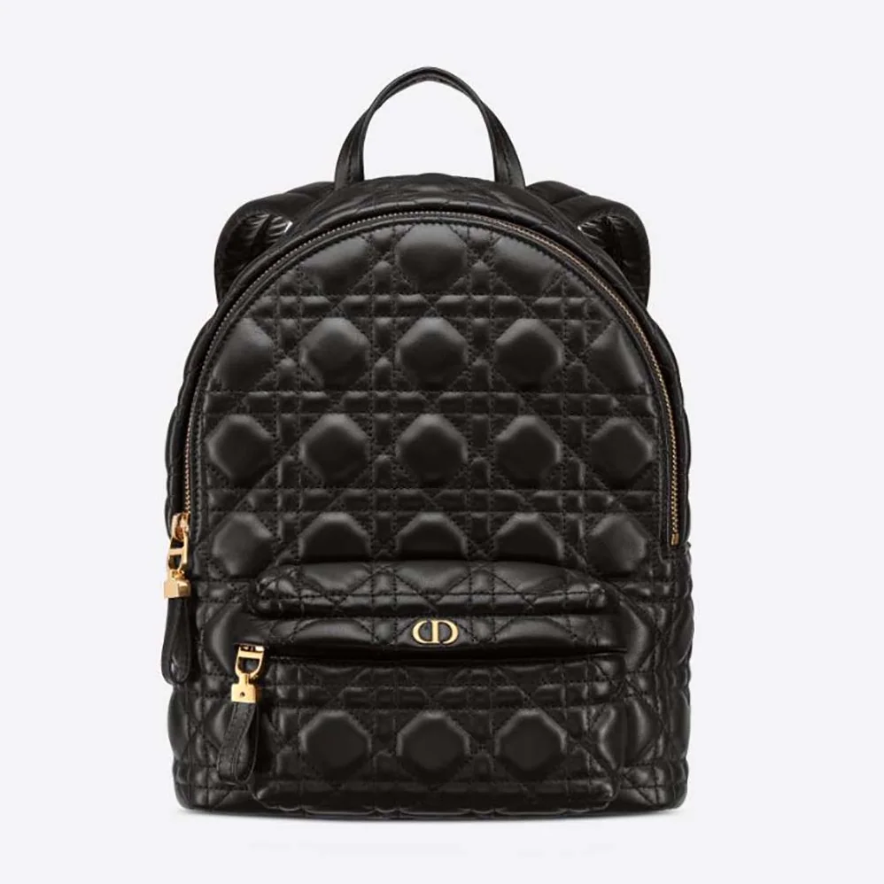 Dior Small Dior Backpack Black Cannage Lambskin for Women Dior Small Dior Backpack Black Cannage Lambskin for Women