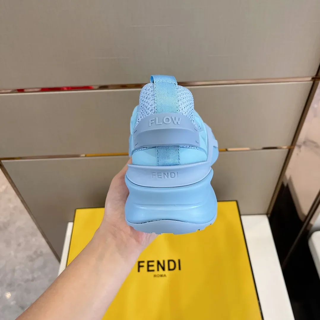 Fendi FD Flow Running Sneakers Blue Fendi FD Flow Running Sneakers Blue