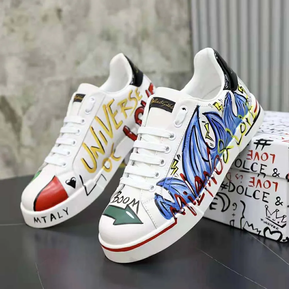 Dolce Gabbana D&G New DGLimited Portofino Sneakers for Men in Blue Dolce Gabbana D&G New DGLimited Portofino Sneakers for Men in Blue