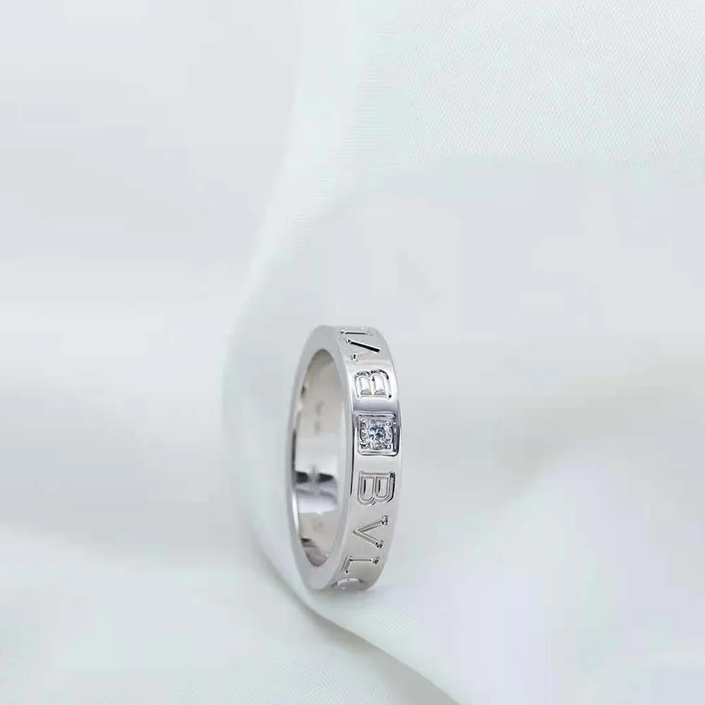Bvlgari Bvlgari Bvlgari Ring 18 KT Rose Gold Ring with Diamond for Women in Silver Bvlgari Bvlgari Bvlgari Ring 18 KT Rose Gold Ring with Diamond for Women in Silver