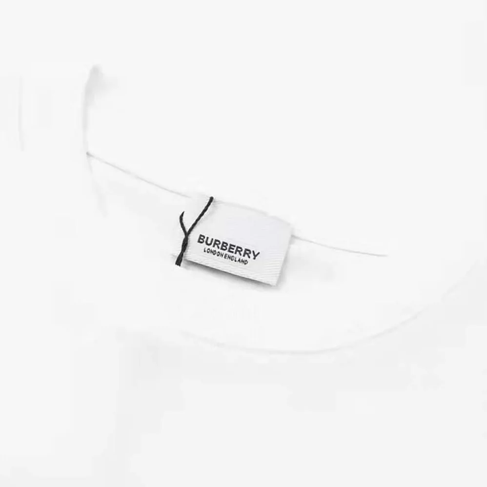 Burberry Thorn and Logo Print Cotton Oversized T-shirt for Men in White