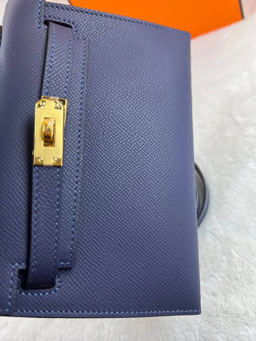 Hermes Kelly 19 Blue France Epsom Bag Hermes Kelly 19 Blue France Epsom Bag