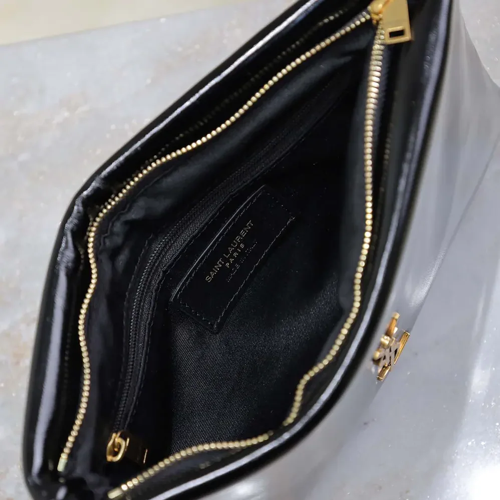 Saint Laurent YSL Calypso Small Pouch in Lambskin for Women