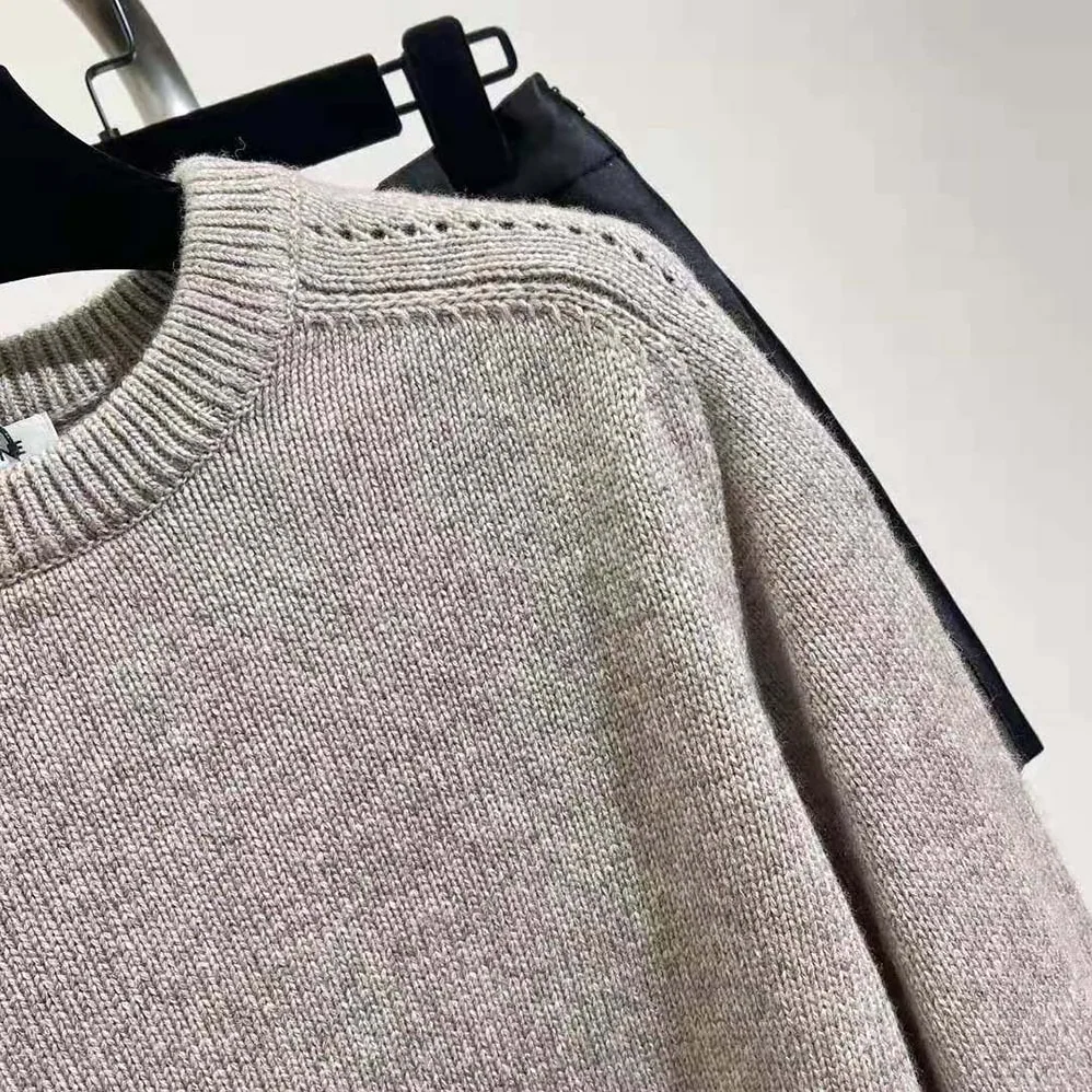 Celine Crew Neck Sweater in Seamless Cashmere for Women Celine Crew Neck Sweater in Seamless Cashmere for Women