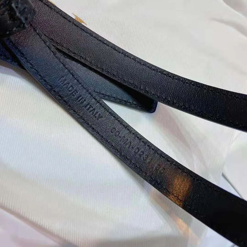 Dior Dior-id Belt Black Smooth Calfskin 15 MM for Women