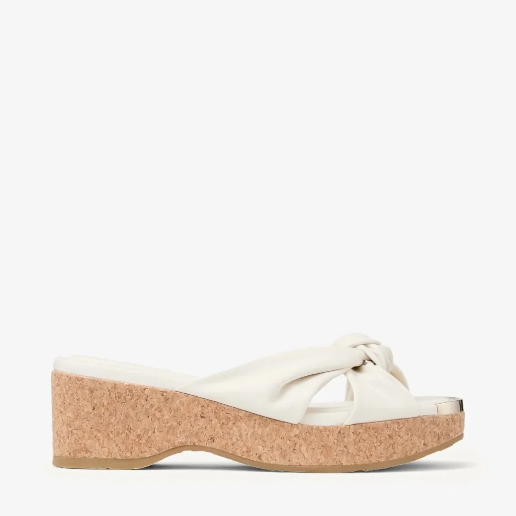 Jimmy Choo Avenue Wedge 50 Latte AVENUEWEDGE50NAP Jimmy Choo Avenue Wedge 50 Latte AVENUEWEDGE50NAP