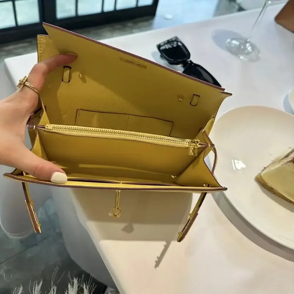 Hermes Kelly To Go in Epsom Leather for Women in Yellow