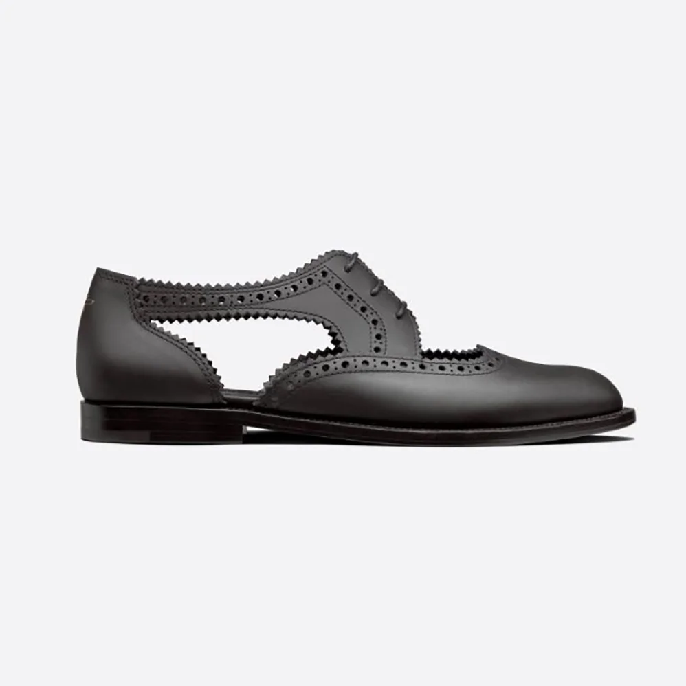 Dior Teddy-d Derby Black Perforated Calfskin for Women