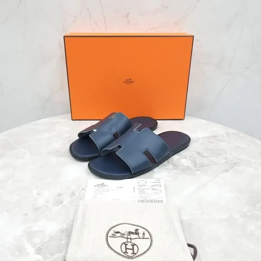 Hermes Izmir Sandal for Unisex in Navy