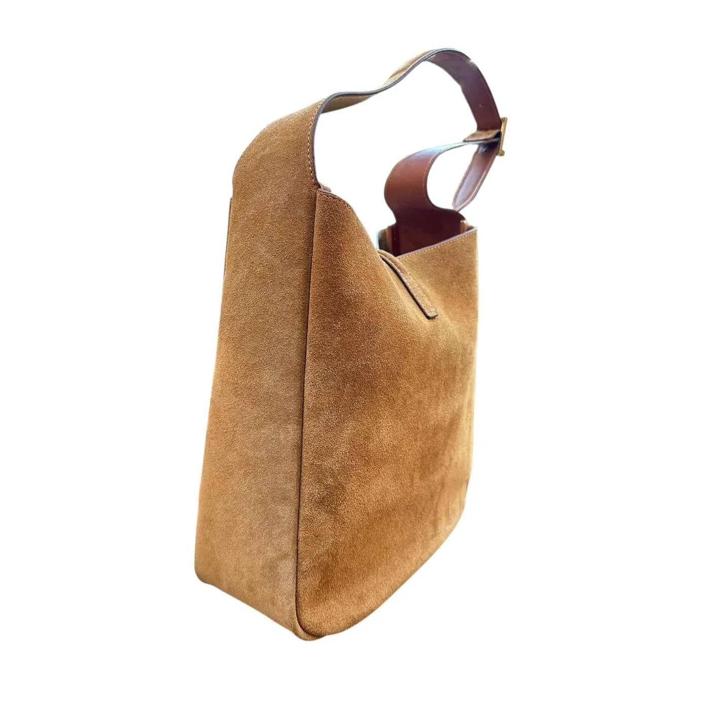 Le 5 A 7 Brown Suede Hobo Bag USA | Urban Valore