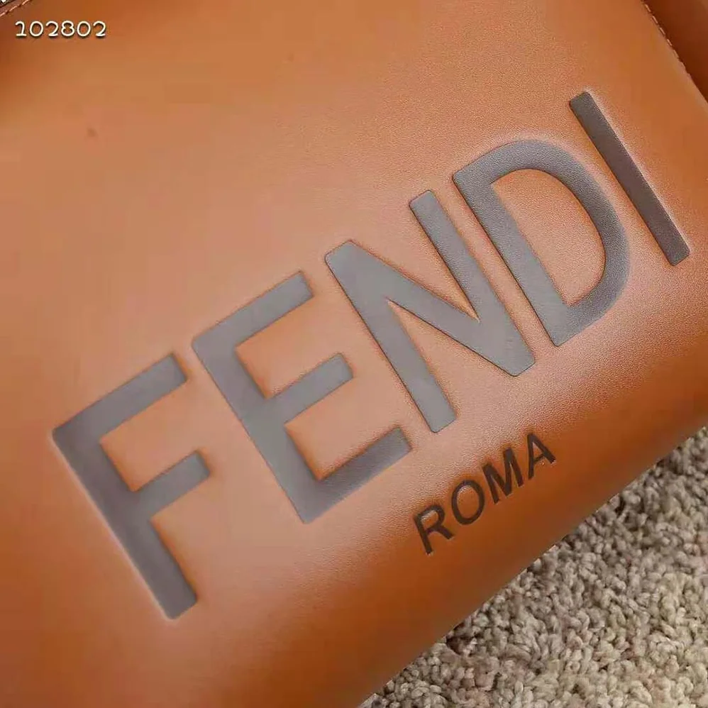 Fendi Medium by the way Brown Leather Boston Bag for Women