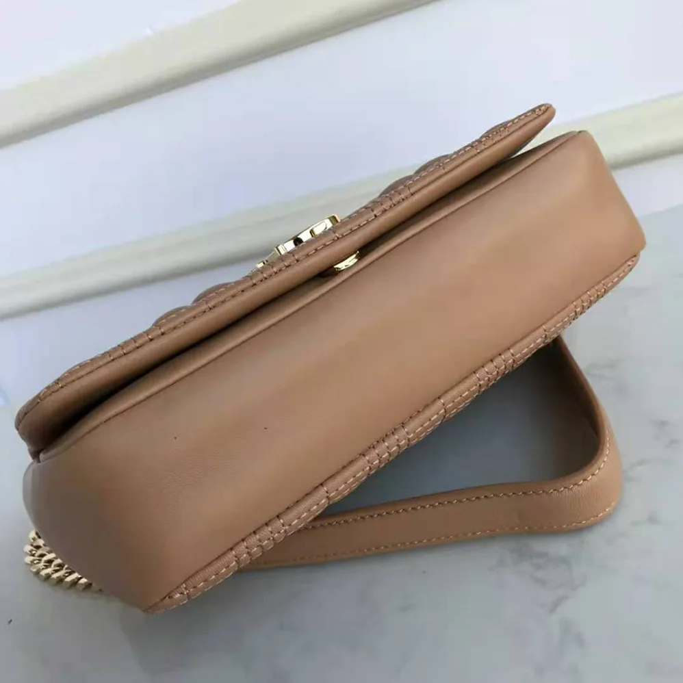 Burberry Small Quilted Lambskin Lola Bag for Women in Sandy Burberry Small Quilted Lambskin Lola Bag for Women in Sandy