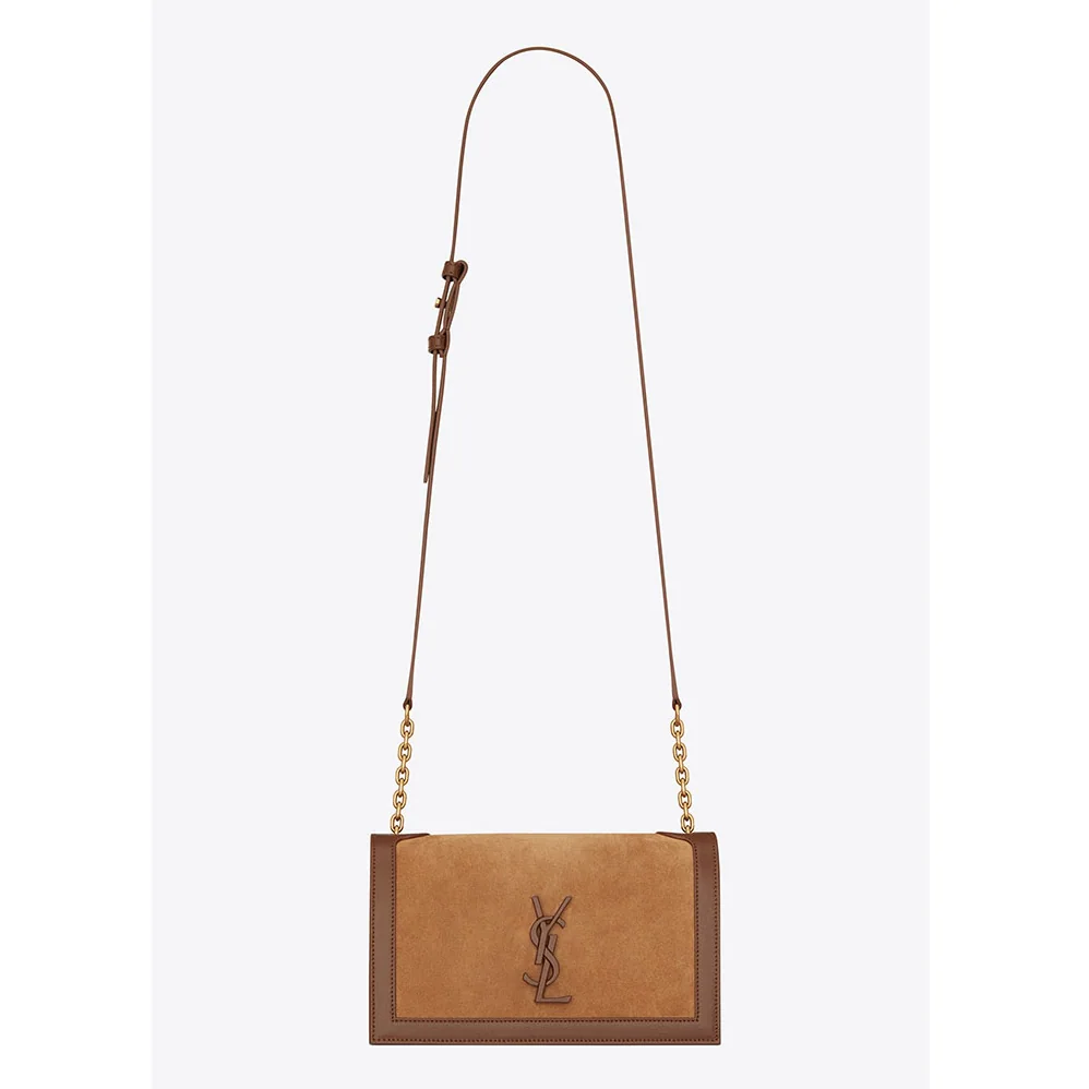 Saint Laurent YSL Book Bag Leather and Suede for Women in Brown Saint Laurent YSL Book Bag Leather and Suede for Women in Brown
