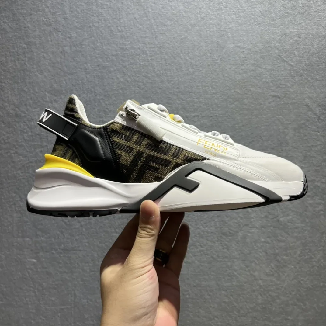 Fendi FD Flow Sneakers White 7E1392AJZHF1HGR