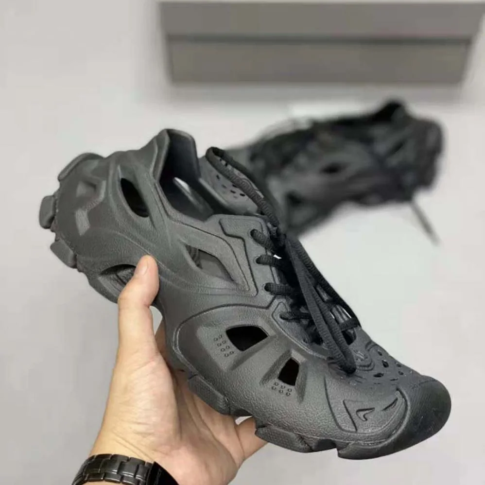 Balenciaga HD Lace for Unisex in up Sneaker in Black Balenciaga HD Lace for Unisex in up Sneaker in Black