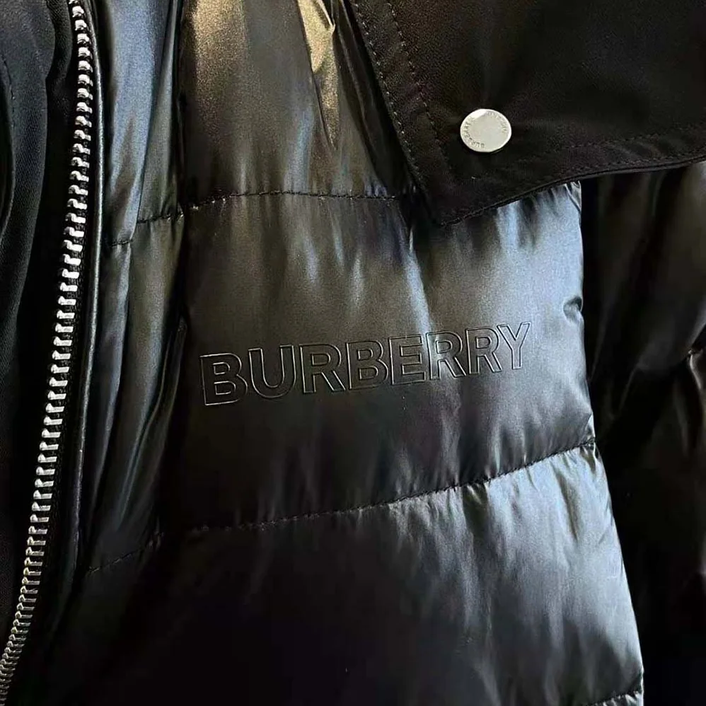 Burberry Contrast Hood Nylon Mid for Women in Length Puffer Coat Burberry Contrast Hood Nylon Mid for Women in Length Puffer Coat
