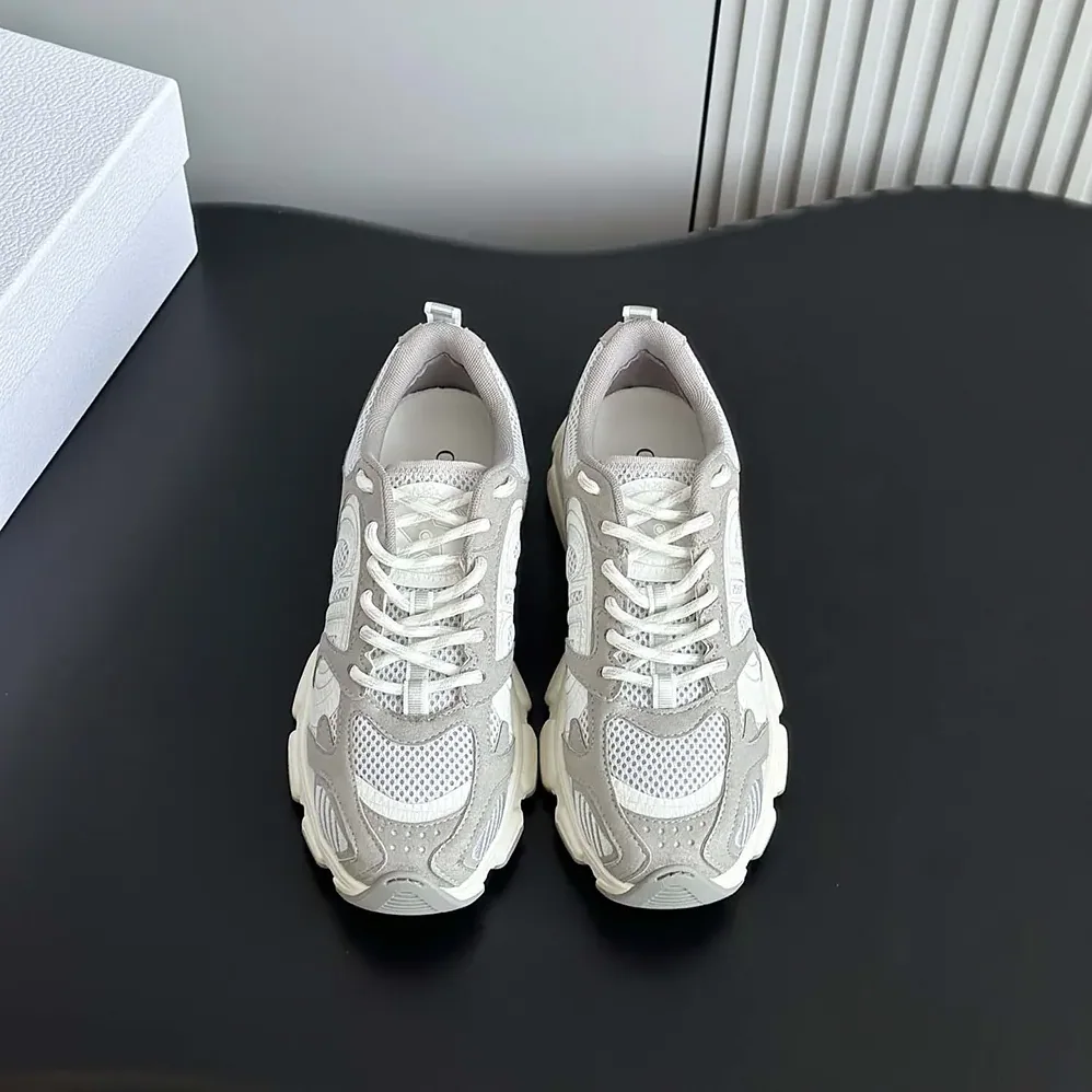 Dior Chrono Sneaker Gray Mesh and Suede Calfskin for Unisex