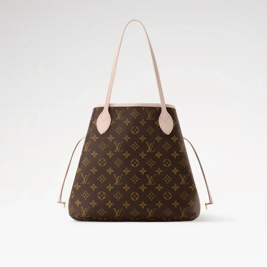 Louis Vuitton Neverfull Inside Out MM Tote Bag in Monogram Sand Gold Hardware