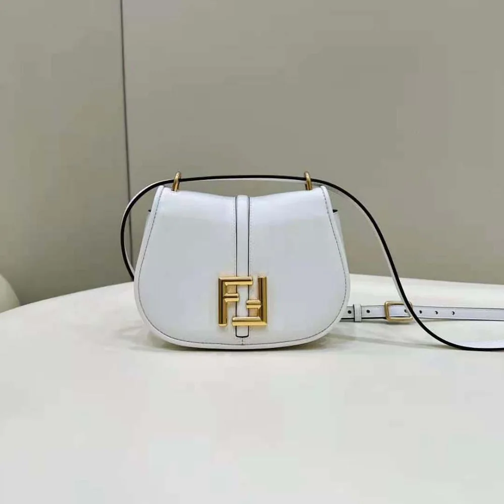 Fendi C'mon Mini White Leather Bag for Women Fendi C'mon Mini White Leather Bag for Women