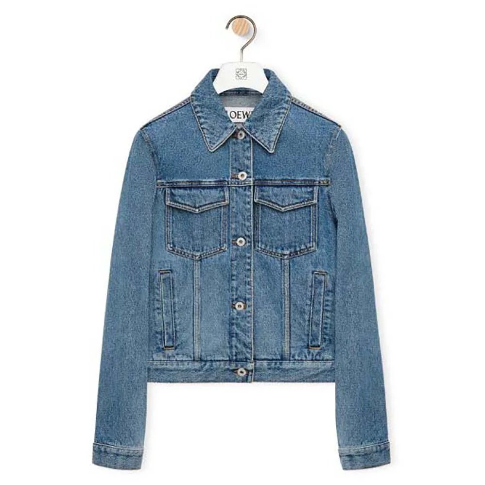 Loewe Anagram Jacket in Denim for Women Loewe Anagram Jacket in Denim for Women