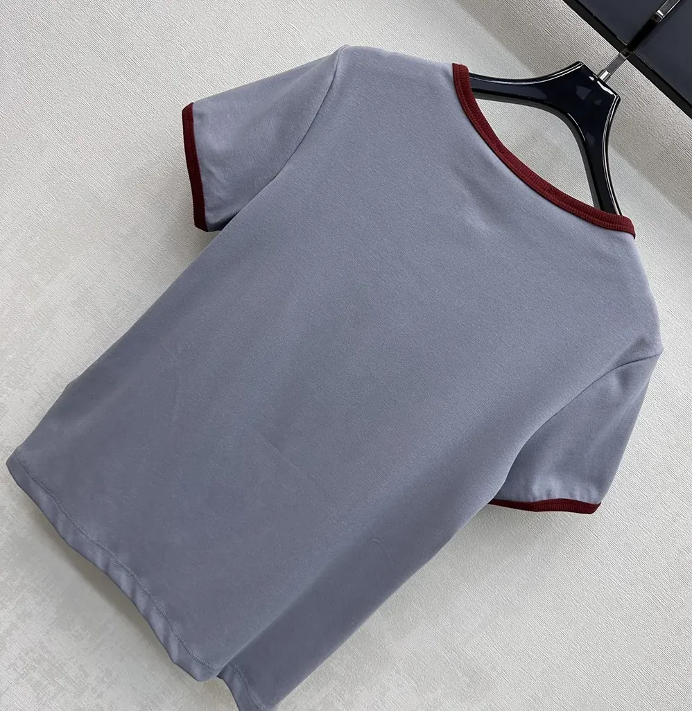 Prada Cotton T-Shirt for Women in Light Blue Prada Cotton T-Shirt for Women in Light Blue