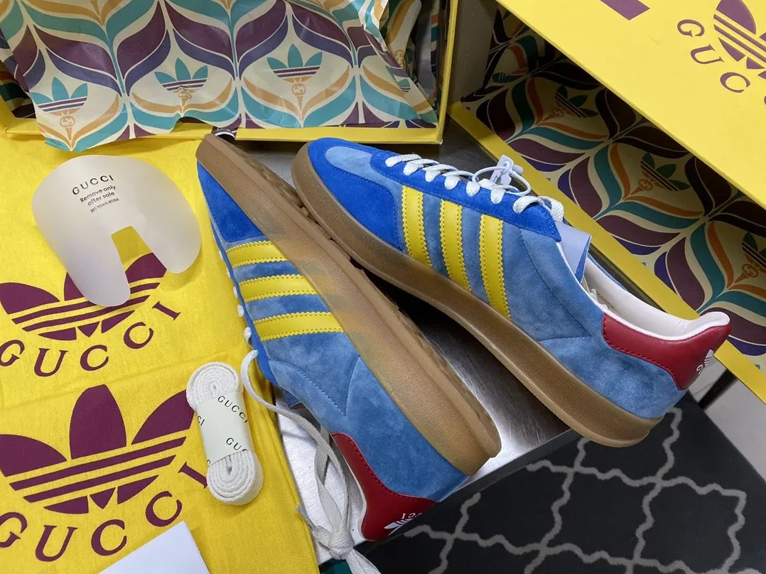 Gucci x Adidas Gazelle Sneaker Light Blue for Men