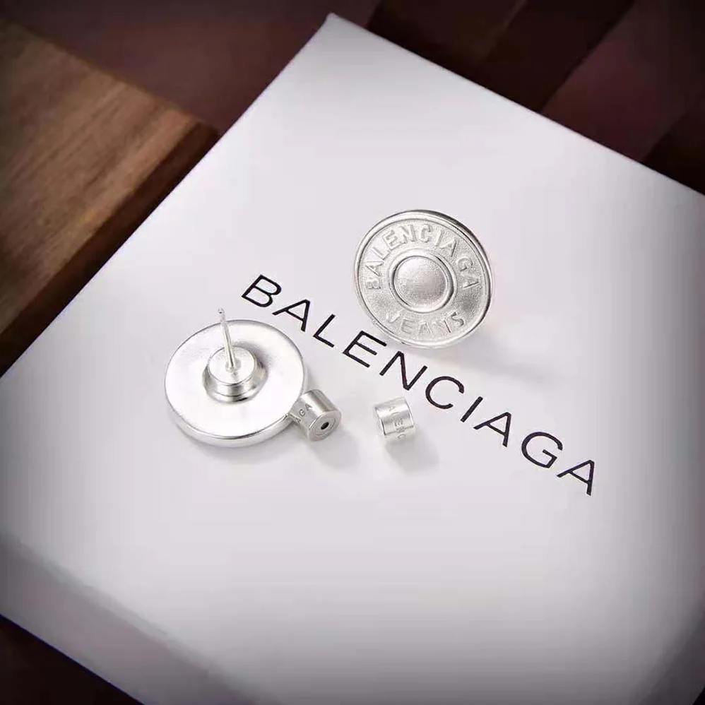 Balenciaga Jeans Earrings in Light Silver for Women Balenciaga Jeans Earrings in Light Silver for Women