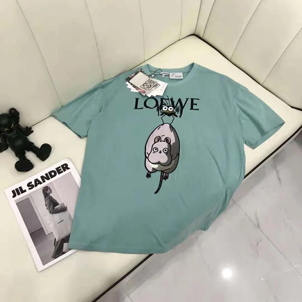 Loewe Yu-Bird T-shirt in Cotton for Men in Lime Loewe Yu-Bird T-shirt in Cotton for Men in Lime