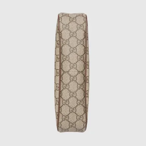 Gucci Ophidia Small Shoulder Bag / Beige/ Dark Brown Gold Hardware
