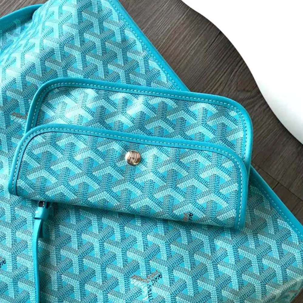 Goyard Anjou PM Seahorse Embroidery for Women in Blue Goyard Anjou PM Seahorse Embroidery for Women in Blue