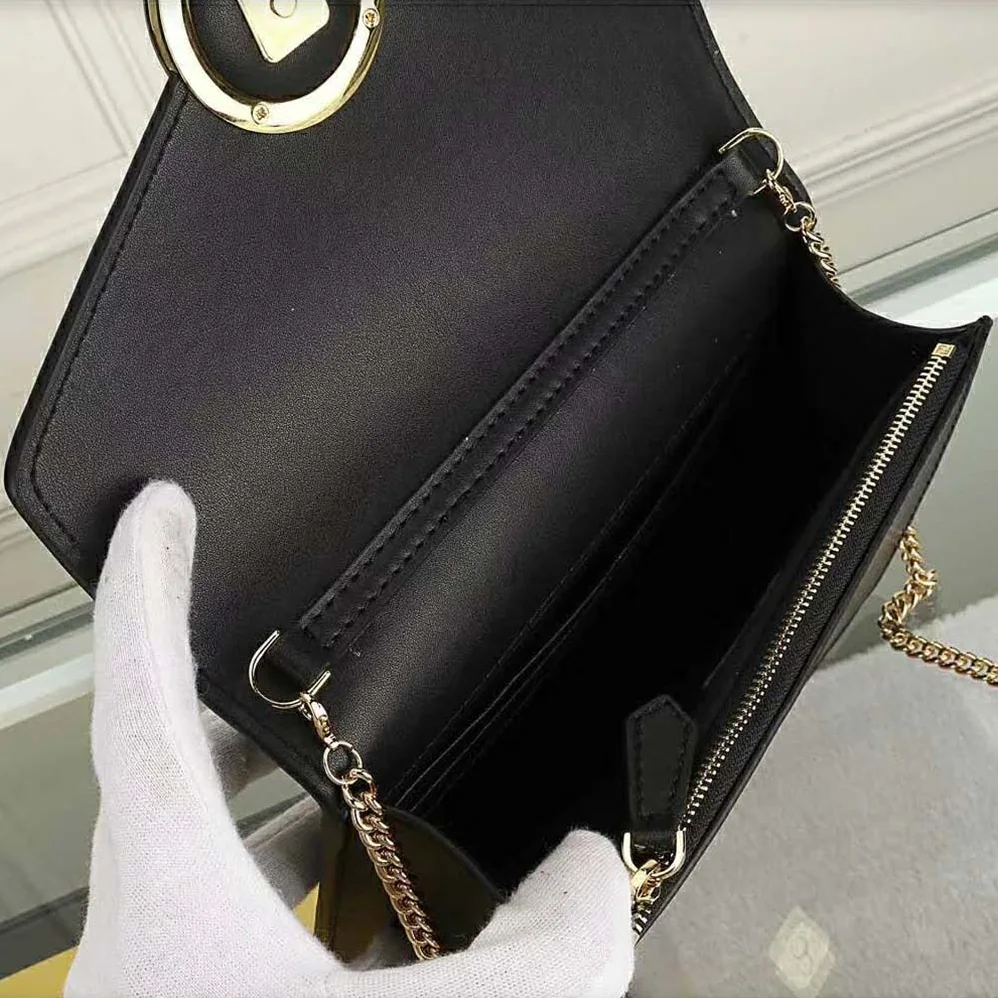 Fendi Wallet on Chain Black Leather Mini for Women in Bag