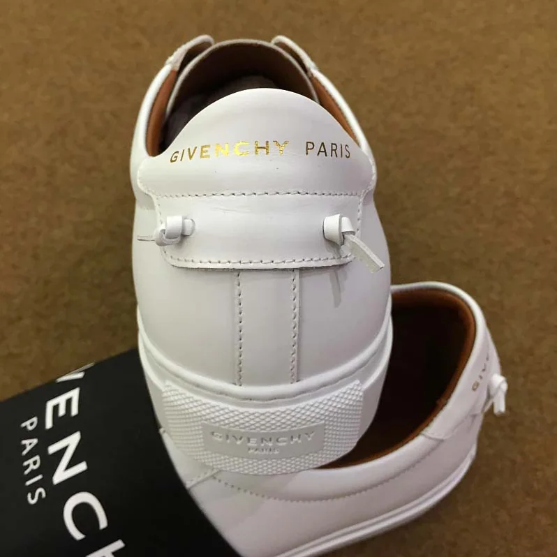 Givenchy Givenchy Paris Strap Sneakers in Leather Shoes White for Men Givenchy Givenchy Paris Strap Sneakers in Leather Shoes White for Men