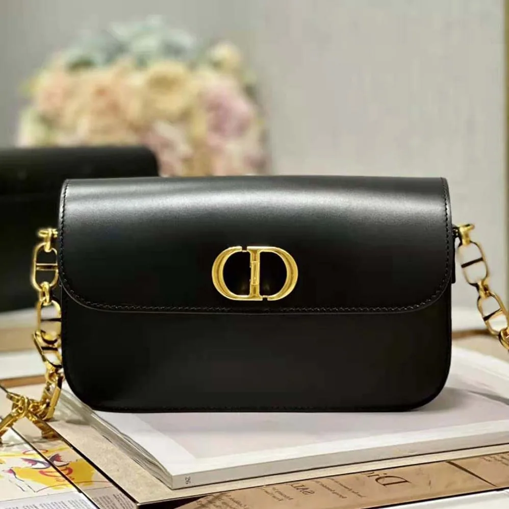 Dior 30 Montaigne Avenue Bag Black Box Calfskin for Women Dior 30 Montaigne Avenue Bag Black Box Calfskin for Women